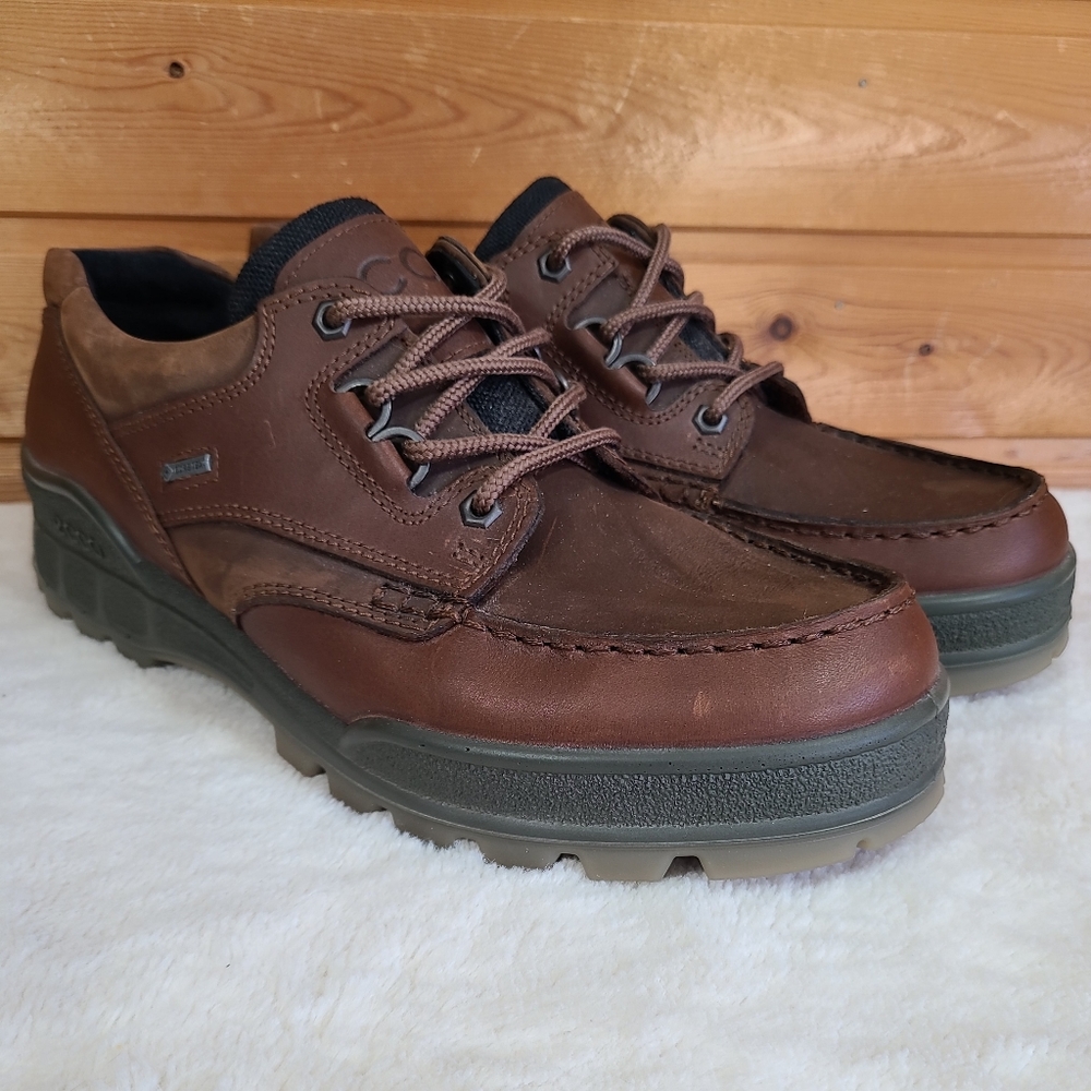 ECCO Men's TRACK 25 MOC GTX Shoe Brown Leather Men's Size 44 EU / 10-10.5 US
